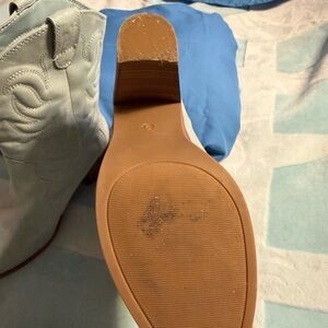 Light Blue Western Boots